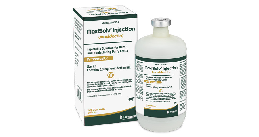 Bimeda US Launches MoxiSolvTM Injection (moxidectin) in a Plastic Bottle